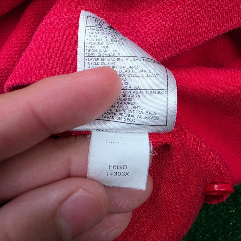 Vintage Y2K Wisconsin Badgers Nike Team Embroidered Polo Shirt Mens Medium Red